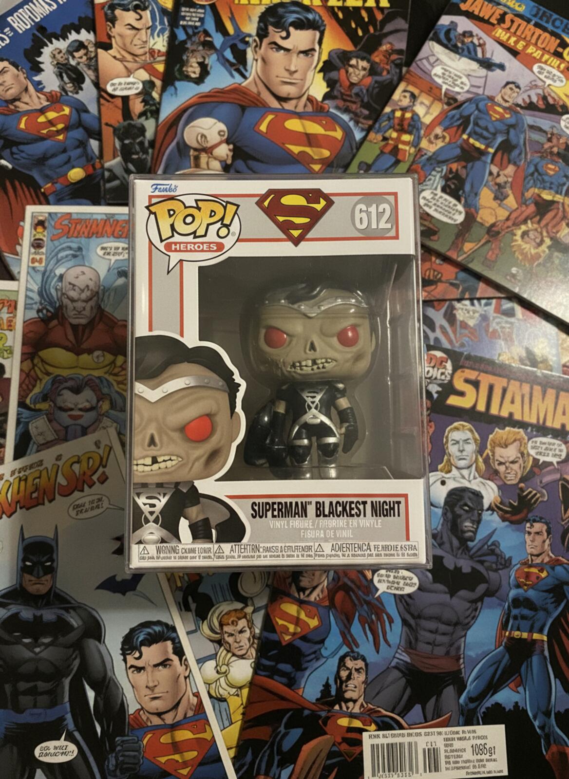 Funko Pop! Heroes Superman Blackest Night #612 Vinyl Figure