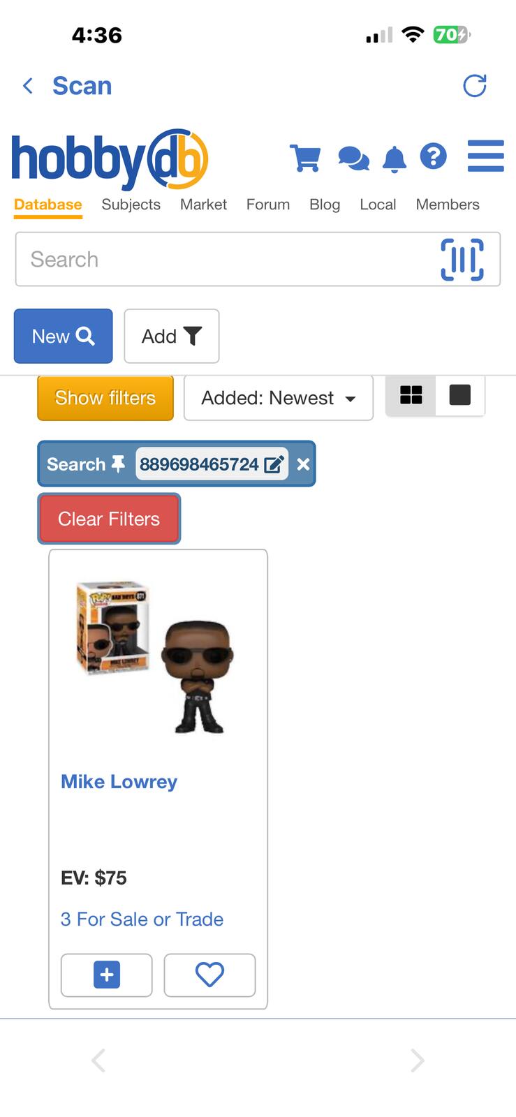 Funko Pop! Movies Mike Lowrey Vinyl Figure #871 - Bad Boys