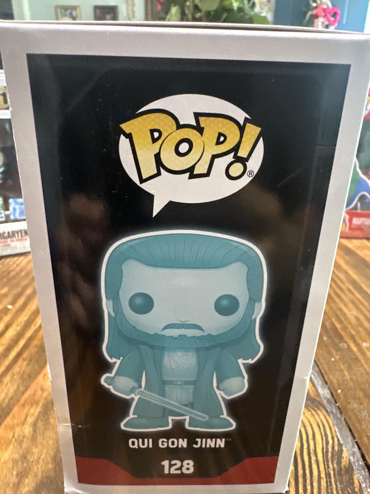 Funko Pop! Star Wars Qui Gon Jinn #128 Glow in the Dark 2017 Galactic Convention