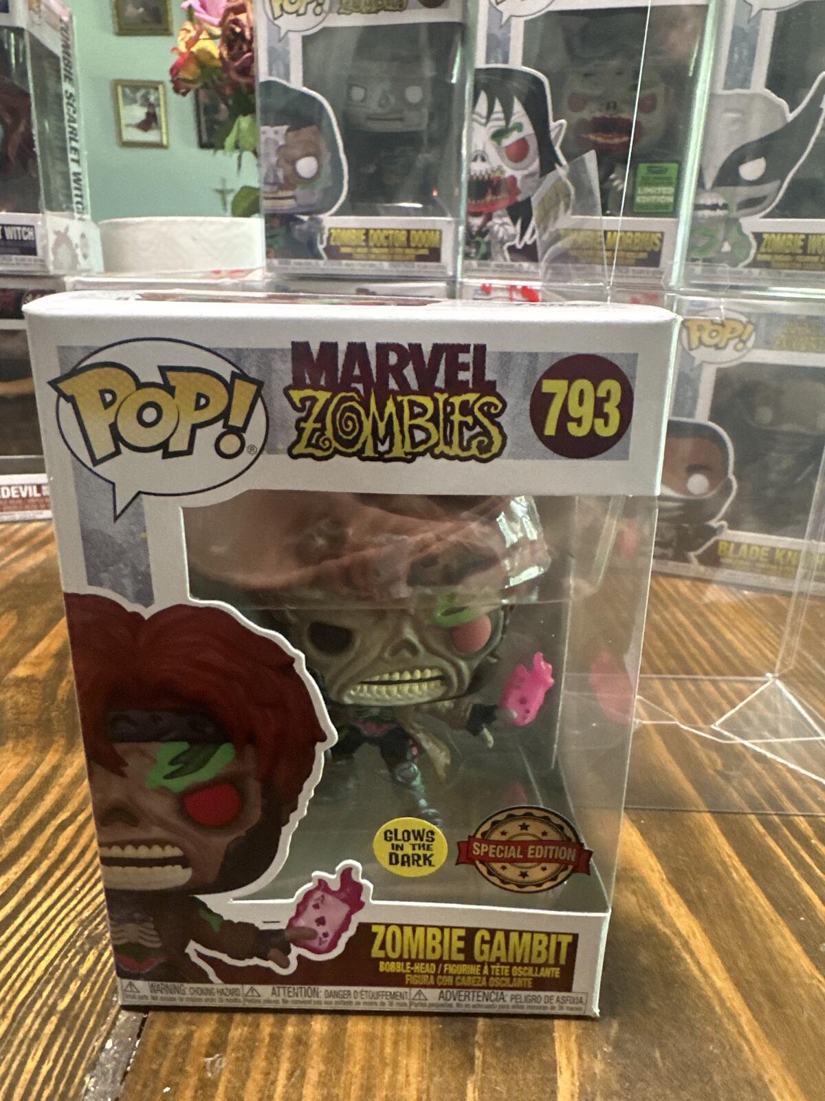 Funko Pop! Marvel Zombies Zombie Gambit #793 Glow in the Dark Special Edition