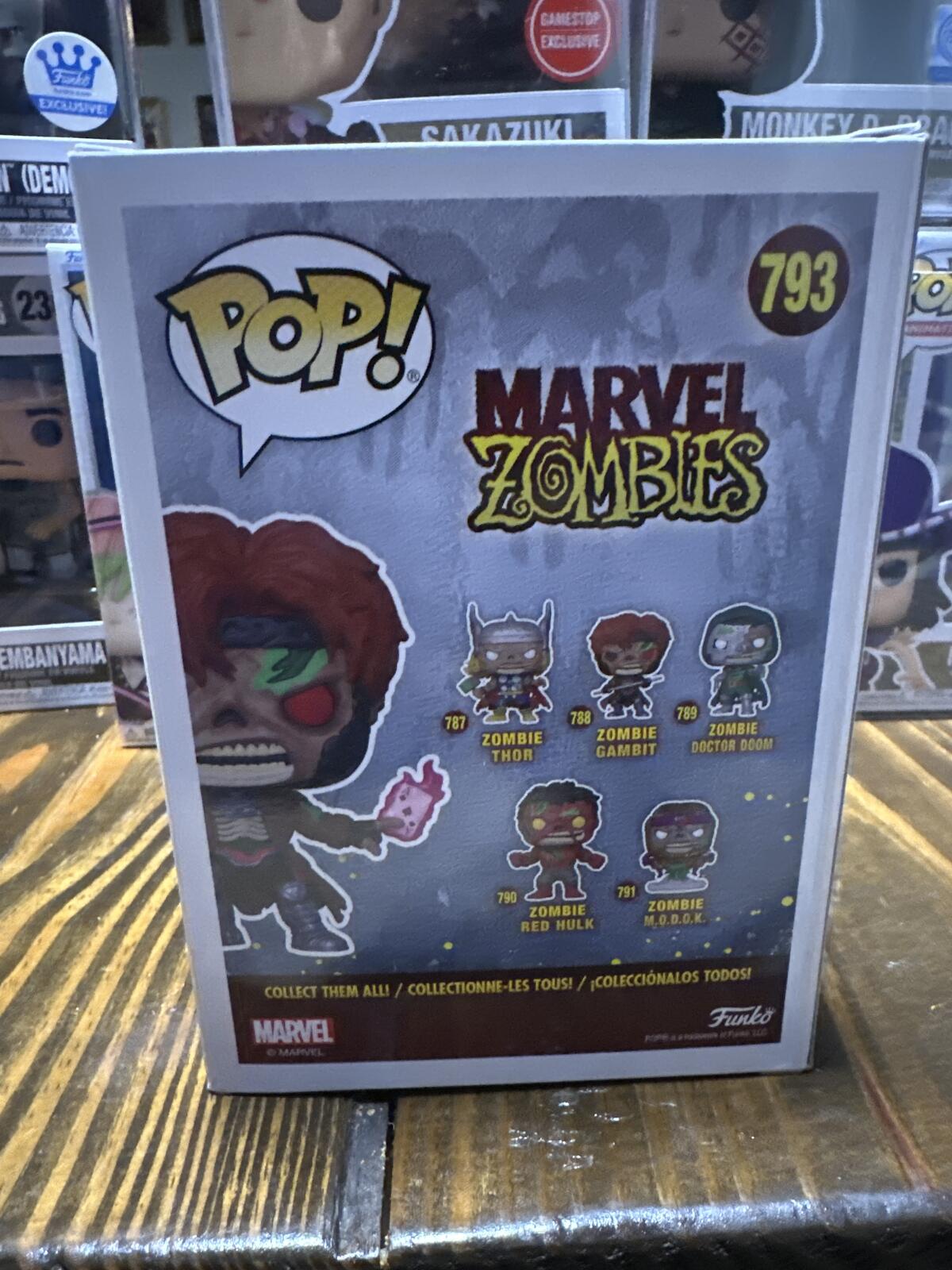 Funko Pop! Marvel Zombies Zombie Gambit #793 Glow in the Dark Special Edition