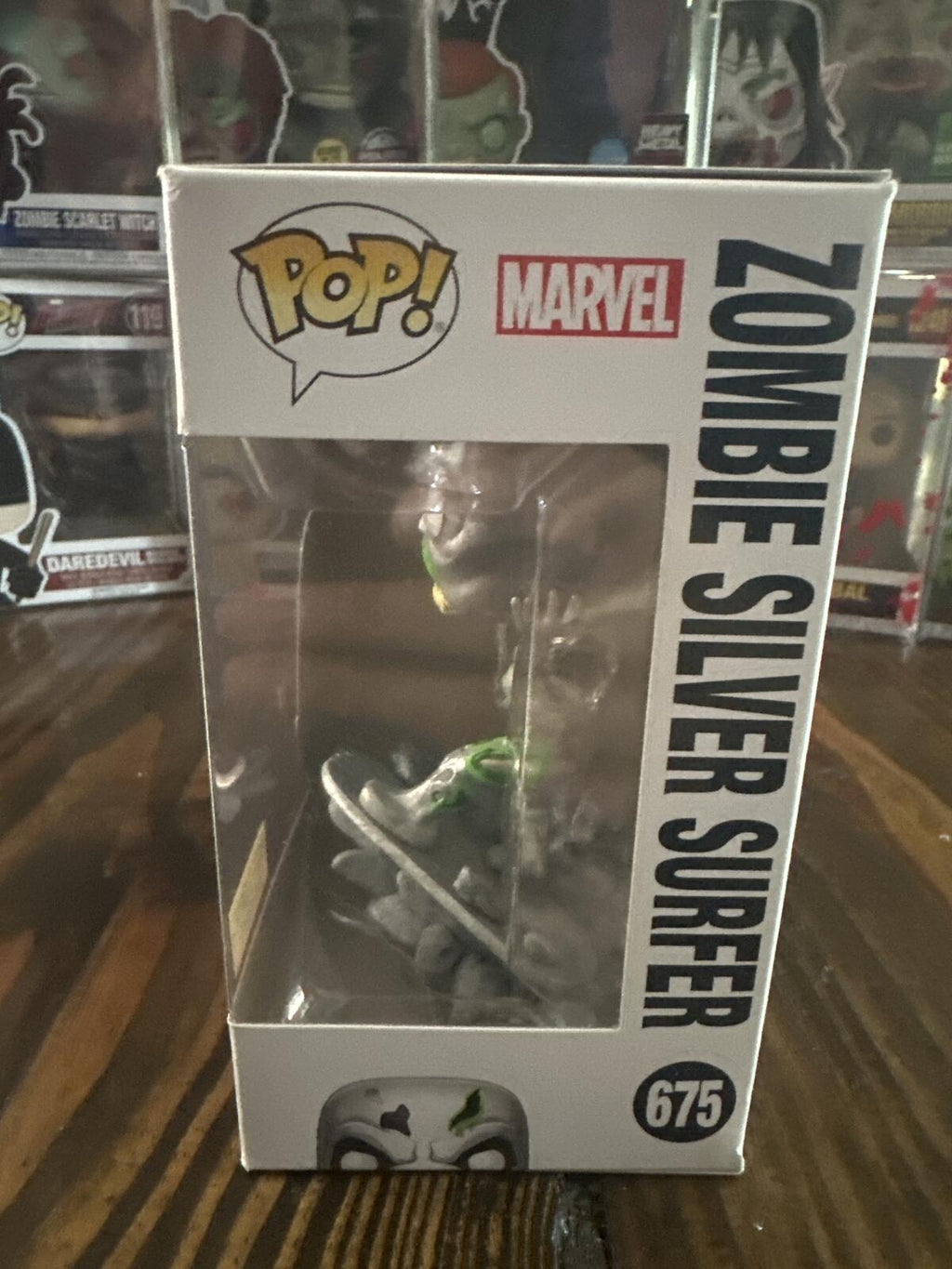 Funko Pop! Marvel Zombies Zombie Silver Surfer #675 Hot Topic Exclusive