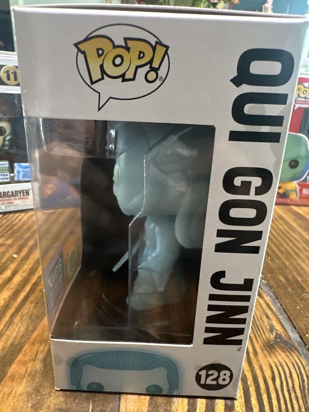 Funko Pop! Star Wars Qui Gon Jinn #128 Glow in the Dark 2017 Galactic Convention