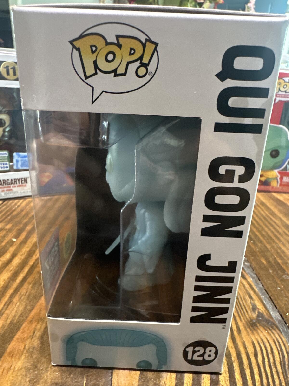 Funko Pop! Star Wars Qui Gon Jinn #128 Glow in the Dark 2017 Galactic Convention