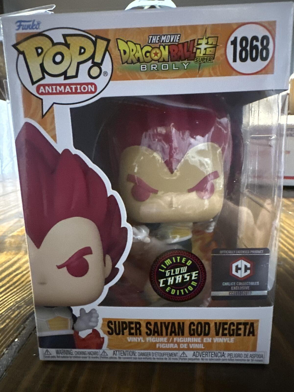 Funko Pop! Animation Dragon Ball Super Broly Super Saiyan God Vegeta Vinyl Figur