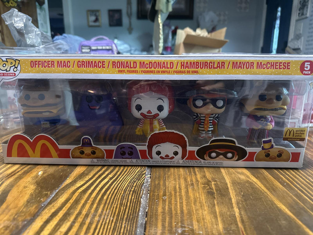 Funko Pop! Ad Icons McDonald's 5-Pack Vinyl Figures - Officer Mac, Grimace, Ron,