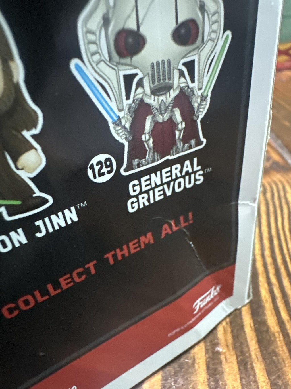 Funko Pop! Star Wars Qui Gon Jinn #128 Glow in the Dark 2017 Galactic Convention