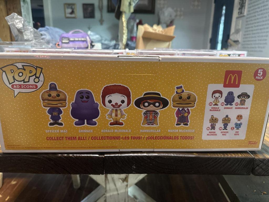 Funko Pop! Ad Icons McDonald's 5-Pack Vinyl Figures - Officer Mac, Grimace, Ron,