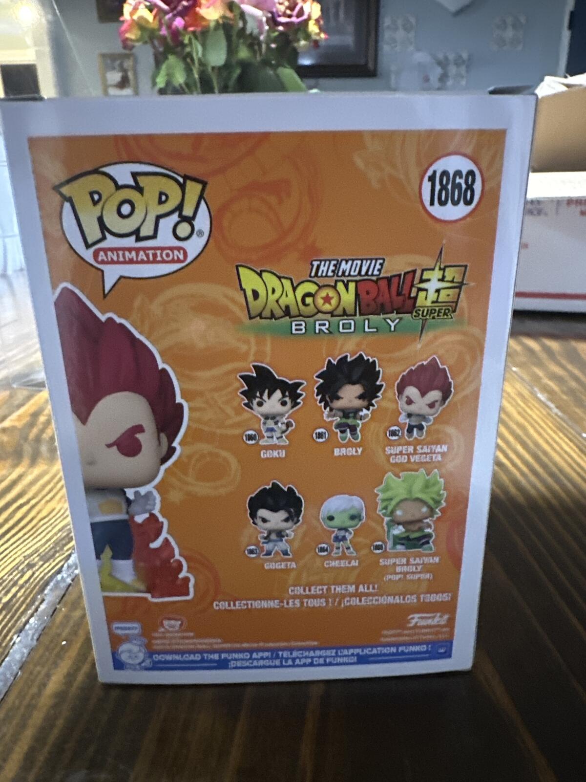 Funko Pop! Animation Dragon Ball Super Broly Super Saiyan God Vegeta Vinyl Figur