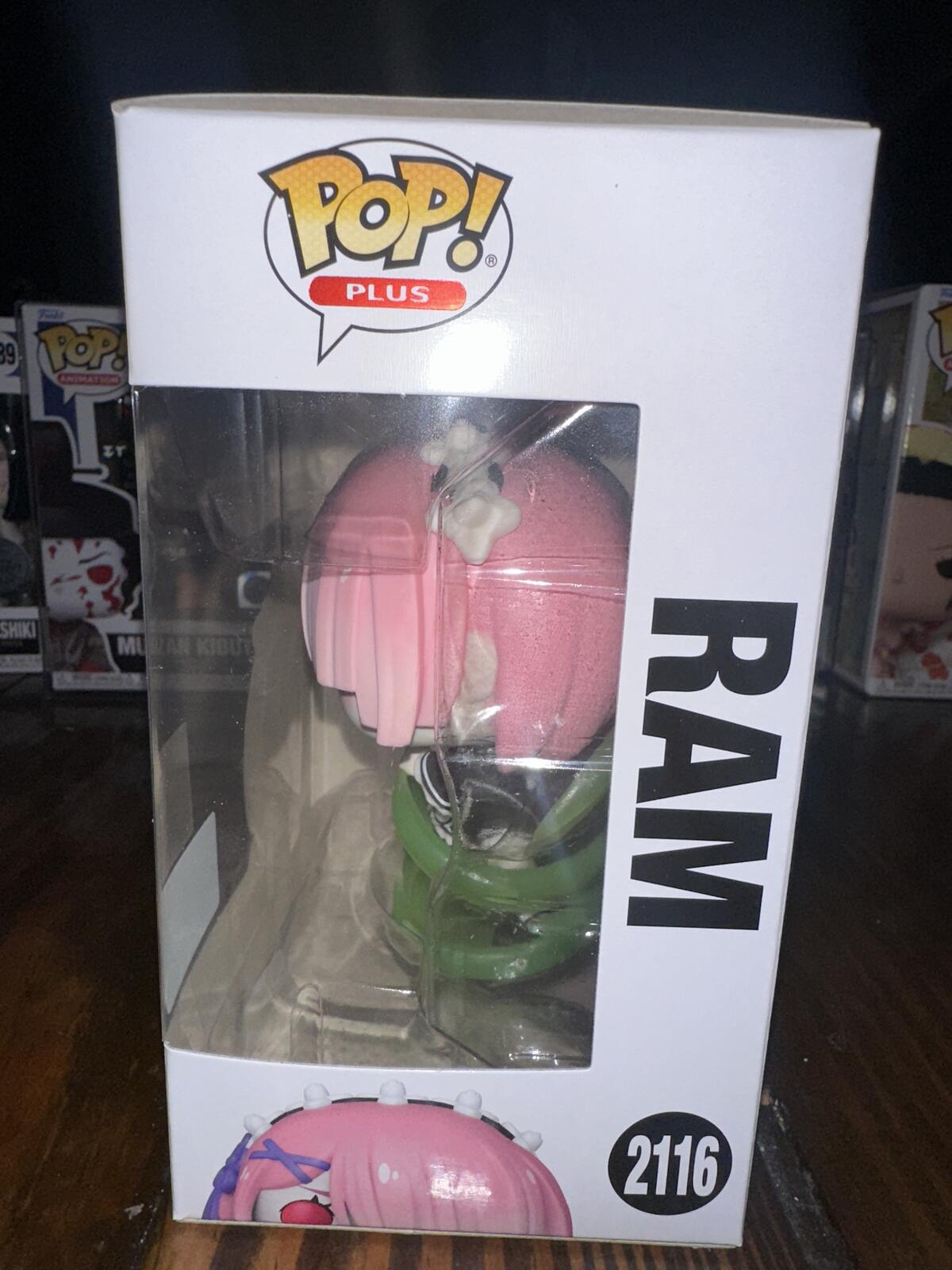 Funko Pop! Plus Re:ZERO RAM Vinyl Figure #2116 Glow in the Dark